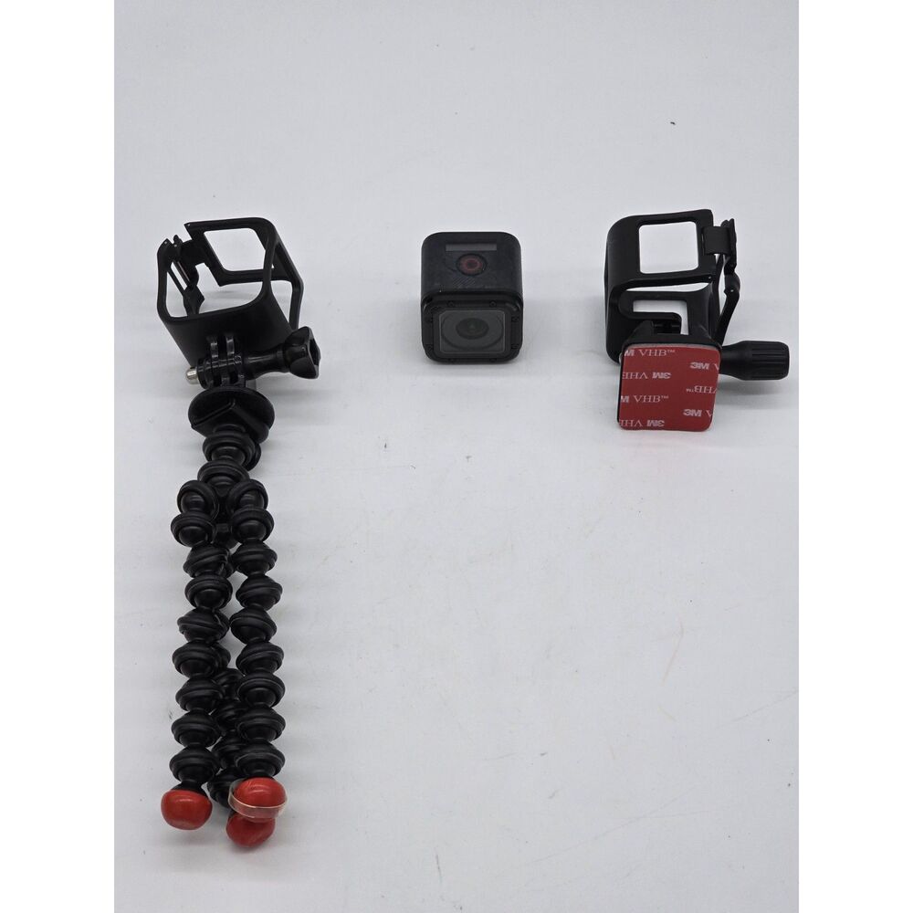 GoPro HERO4 Session Action Camera W/ Tripod and Case Accessories Lot